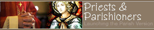 Priest and Parishioners - Launching the Parish Version of The Wednesday Word