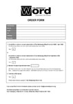The Wednesday Word Order Form -Word Doc