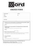 The Wednesday Word Order Form - PDF